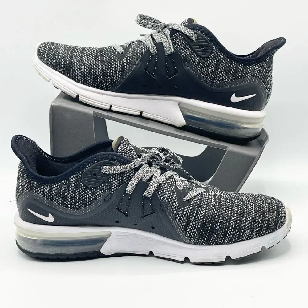 Nike Air Max Sequent 3 Dark Gray and Black - Women’s US 9 - Nike 908993–011